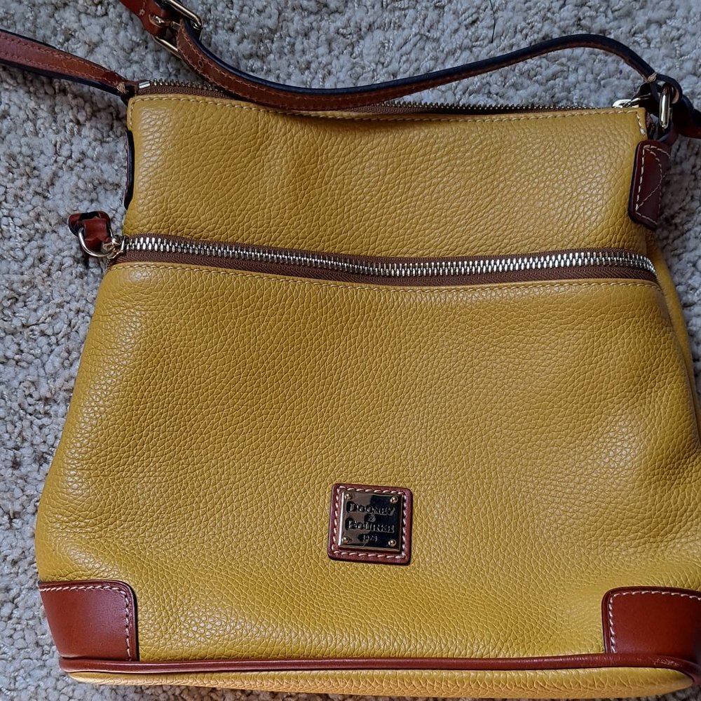 Dooney & Bourke leather mustard crossbody